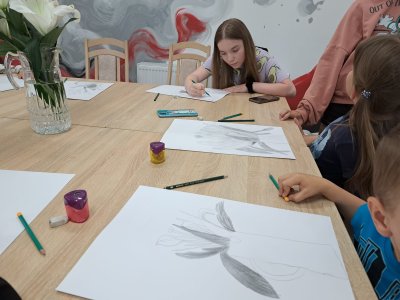 Zajęcia plastyczne - rysunek z natury